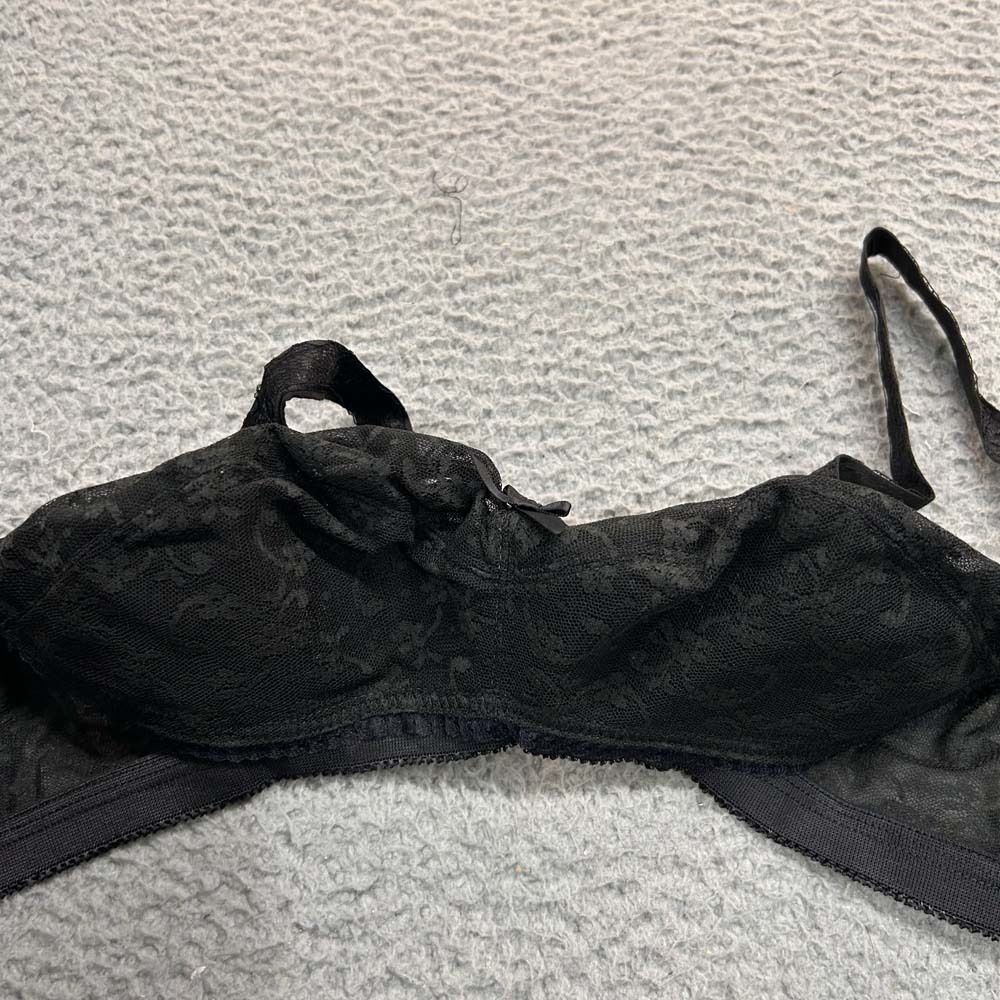 VTG Norvell Bra 28G Full Coverage 574 Soft Cup Cone Floral Lace NWOT NOS